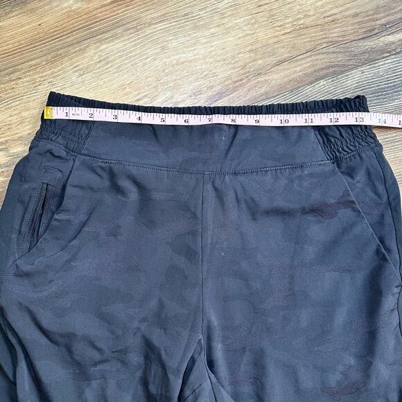 Athleta Brooklyn Textured Lined Joggers Women's 6 Black Camouflage Athleisure - Picture 7 of 11